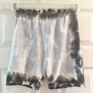Garage tie-dyed biker shorts size small